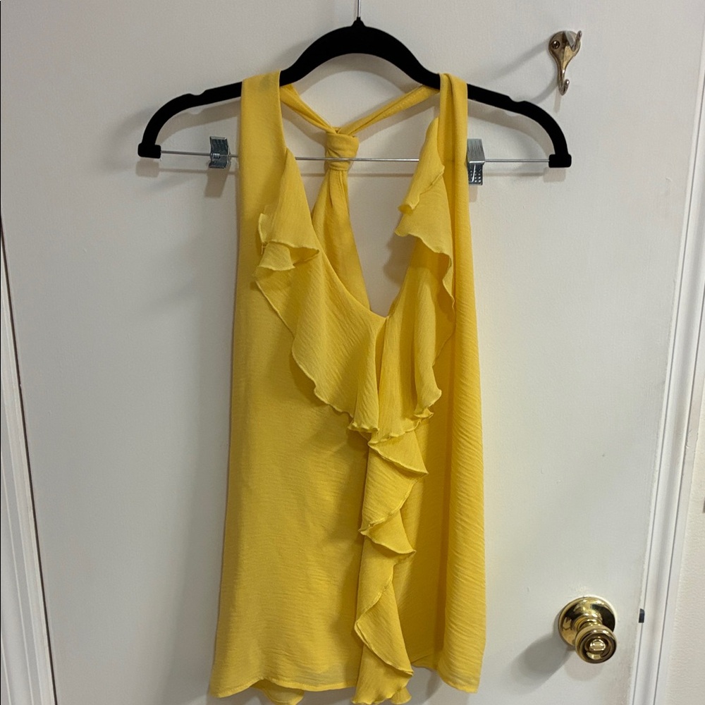 Kut from the Kloth Sunny Ruffled Tank Top in Sz S